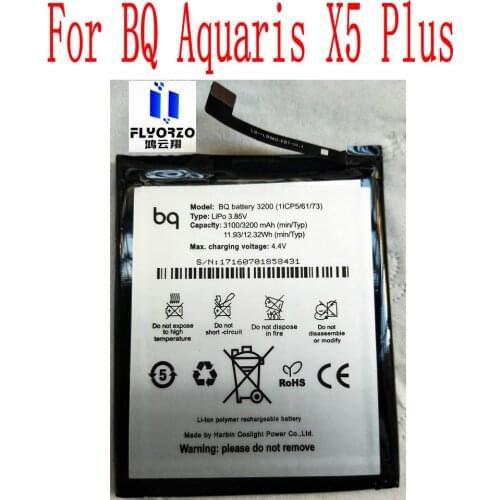 5 pieces 100% New High Quality 3200mAh BQ battery 3200 battery For BQ Aquaris X5 Plus Mobile Phone