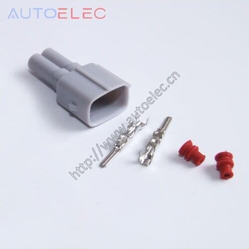 50kits 2Pin Denso 850cc automotive EFI male connector sensor adapters Waterproof Electrical Wire Plug for 1ZZ, 2ZZ 2GR