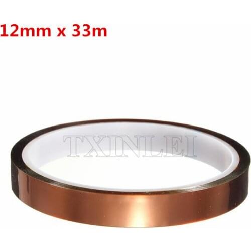 50Pcs/lot Polyimide tape film High Temperature for BGA Soldering 12mm x 33m