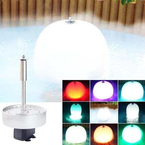 Atomized mushroom fountain nozzle with LED lights,pool landscape submersible pump large flow fountain