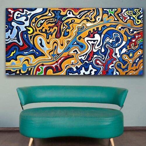 Large Printing Abstract Gorgeous colors Wall Art Picture Home Decor Living Room Modern Canvas Print No Frame Paintings