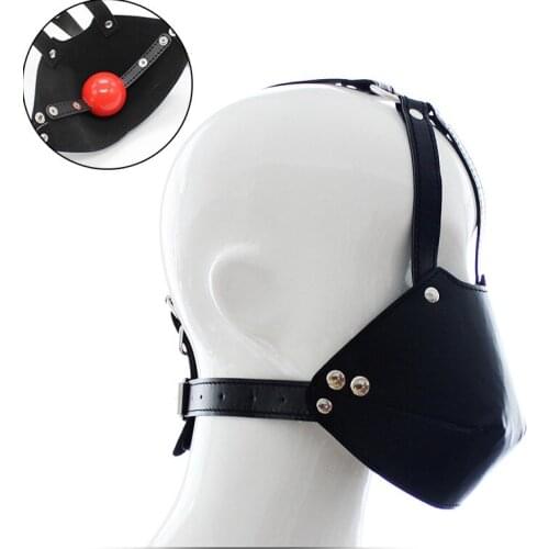 Black Horse Harness Horse Mouth Binding Mouth Ball Gag gag BDSM Bondage Restraints Oral Fixation Open Mouth Gags Flirting Fetish