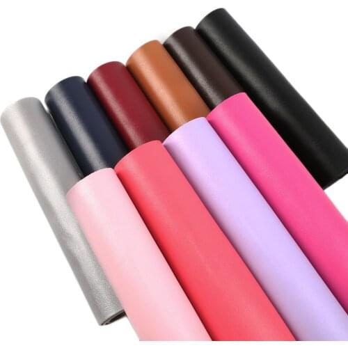 David accessories 20*33cm Lychee Plain Colored Double Side Faux Synthetic Leather Fabric,DIY Sewing HairBow Bag Shoes,1Yc6271