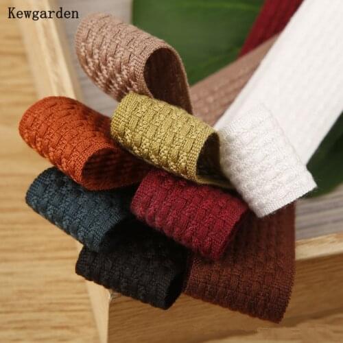 Kewgarden Dot Cotton Ribbon 1.5" 1" 10mm 25mm 38mm DIY Make Bows Hair Accessoriess Handmade Crafts Sewing Gift Packing 10 Yards