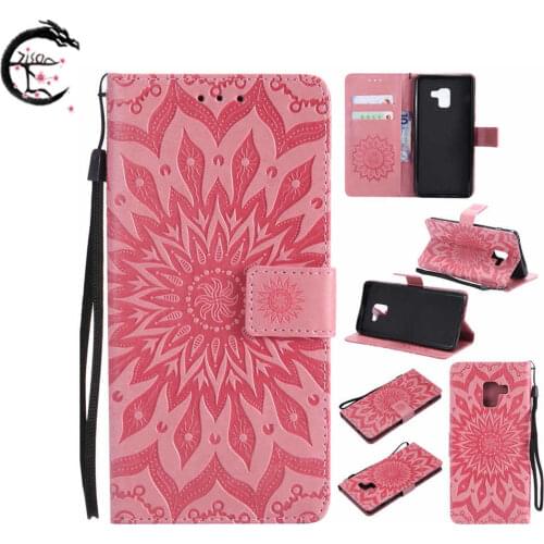 Leather Case Flip Cover for Samsung Galaxy A8 Plus 2018 A730 A8+ a8 A530 Phone PU Wallet Holder Cases Card Slots Covering Coque