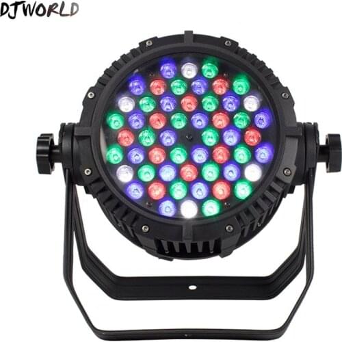 LED Flat Waterproof 54x3W Par Light DMX Controller Party Dj Disco Bar Projector IP65 Professional Stage Equipment
