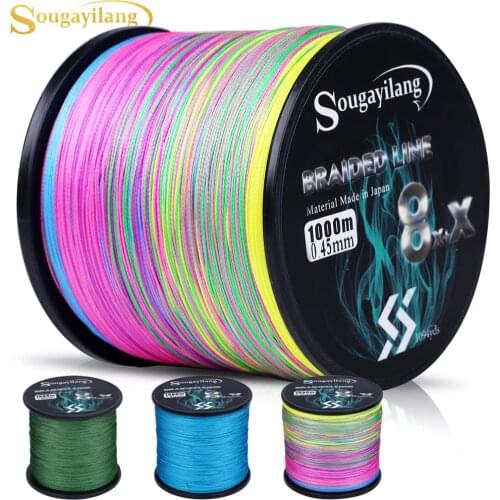 Sougayilang New 9 Strands PE Fishing Line Raid Fishing Line 300M 500M 1000M Multifilament Fishing Wire Carp Fishing Line Tool
