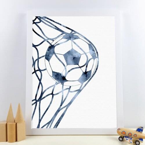 Goal Soccer Canvas Painting Art Prints Modern Poster Boys Room Decor Football Art Home Room Wall Picture Decoration