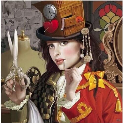 Oneroom Dmc Cross stitch series Home decoration 14/16/18/28 Diy Needlework kits embroidery Cross stitch kit Pretty girl