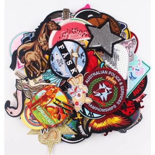 Nicediy Random Mixed Anime Cartoon Cute Kawaii Patch Sew On Iron On Sewing Patches Cheap Embroidered Patches For Clothes Decor