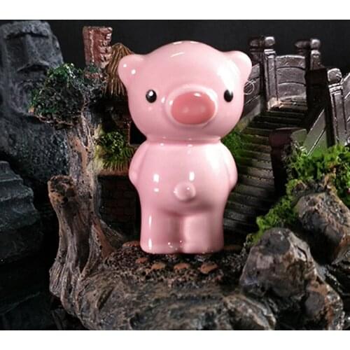 Ocarina 4 Holes Pink Cute Piglet Beginner Instruments