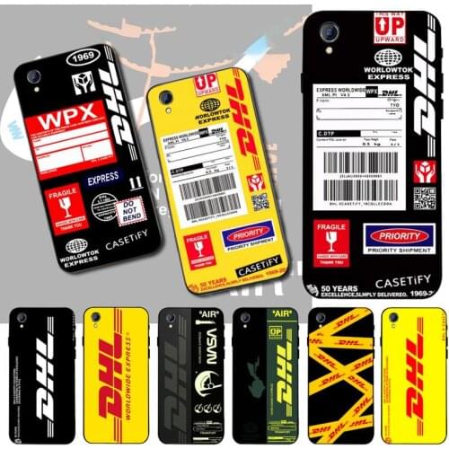 PENGHUWAN Hot DHL Express Cover Black Soft Shell Phone Case For Vivo Y91c Y17 Y51 Y67 Y55 Y93 Y81S Y19 Y7S Case