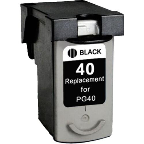 PG40 Black Ink Cartridge Remanufactured for Canon PG 40 PIXMA iP1800 iP1200 iP1900 iP1600 MX300 MX310 MP160 MP140 MP150 PG-40