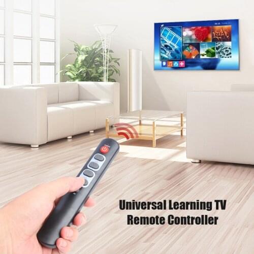 TV Remote Control Learn Remote Small Pen Holder Universal 6 Key Learning Remote Control Big Button Copy Infrared IR Remote