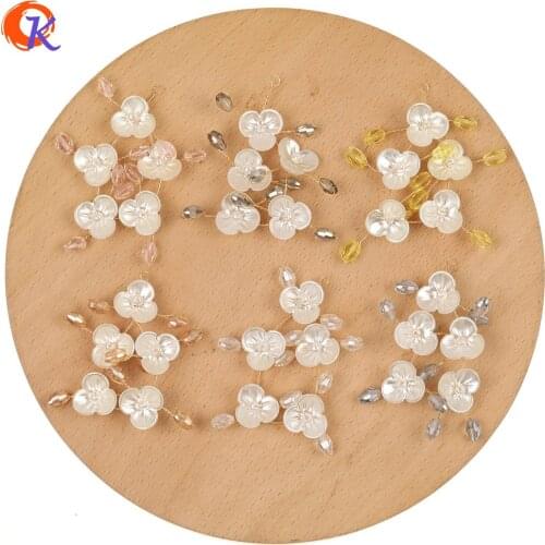 Cordial Design 30Pcs 38*51MM Jewelry Accessories/Hand Made/Flower Shape/Decoration/DIY Making/Earring Findings/Crystal Charms