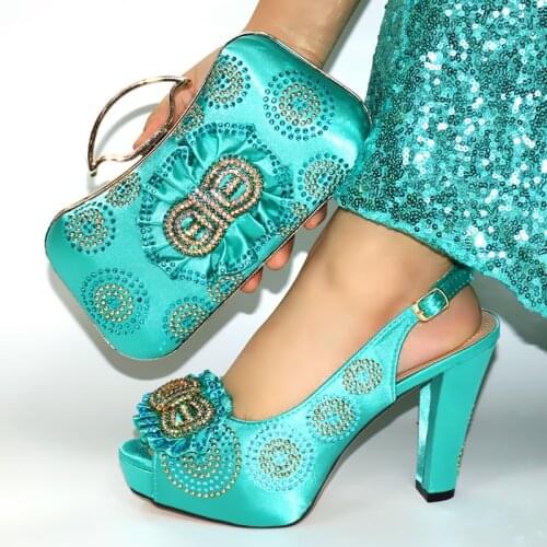Doershow shoe and bag set for party Italian shoe with matching bag new design lady matching shoe and bag! SIM1-38