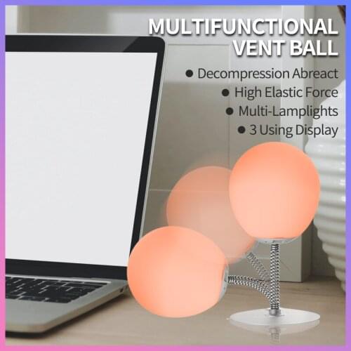 Vent Decompression Silicone Touch Sensor Multi-color Ball Night Light Childrens Baby Bedroom Desktop Decoration Ornaments