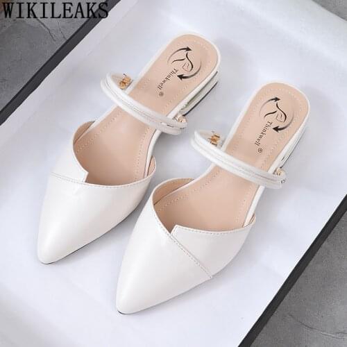 Mules Slides Women Designer Ladies Shoes and Sandals High Heels Sandals Women Pumps Women Shoes Summer Sandals Zapatos De Mujer