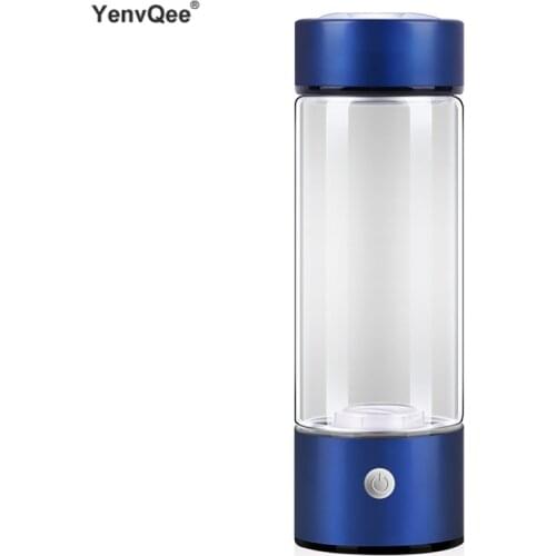 420ML Portable Hydrogen Generator Water Filter Ionizer Pure H2 Rich Hydrogen Alkaline Bottle Electrolysis Drink Hydrogen