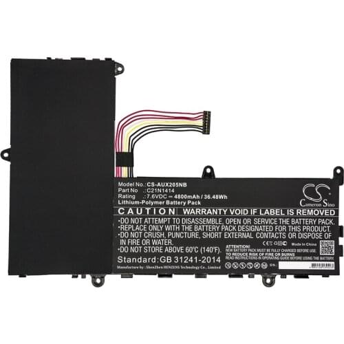 Cameron Sino 4800mAh Battery for Asus CKSE321D1 EeeBook X205 EeeBook X205TA,0B200-0124000 C21N1414