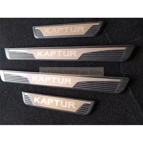 Auto Accessories For Renault Kaptur Styling 2016 2017 2019 Door Sill Sills Trim Cover Guard Scuff Plate Protector Car Stickers