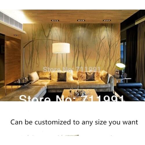 Free shipping custom large murals modern minimalist TV setting wall mural wallpaper the living room warm bedroom light