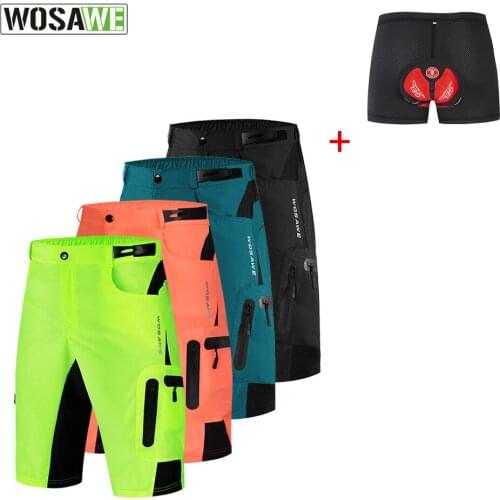 Quick-Drying Cycling Shorts Mountain Bike Riding Breathable Shorts with Silicone Pad Cycling underwear