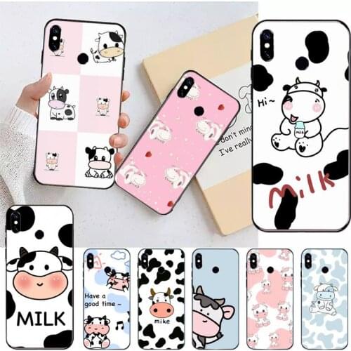 Cartoon cow cartoon pictures Phone Case For Xiaomi Redmi note 7 8 9 t max3 s 10 pro lite Luxury brand shell funda coque