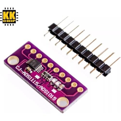 KKCHIP I2C ADS1115 16 Bit ADC 4 channel Module with Programmable Gain Amplifier 2.0V to 5.5V for Arduino RPi