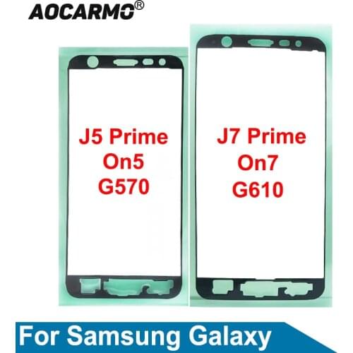 Aocarmo For Samsung Galaxy J5 Prime On5 2016 Frame Adhesive Sticker Glue Tape J7 Prime On7 2016 G570 G610 LCD Screen Adhesive