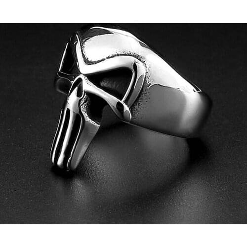 Newest 316L Stainless Steel Mens Punisher Skull Rings Male Hip Hop Punk Biker Ring Jewelry Best Gifts For Friend Size 7 To 15
