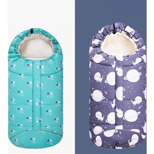Newborn Envelope For Winter Baby Stroller Sleeping Bags Infant Stroller Footmuff Bunting Bags For Children Kids Cocoon