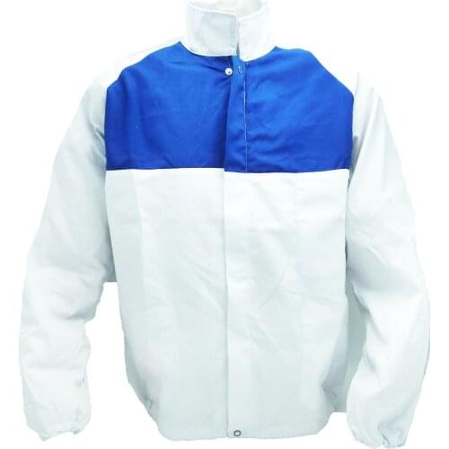 Jacket jacket mens work White factory worker workshop bleach cotton