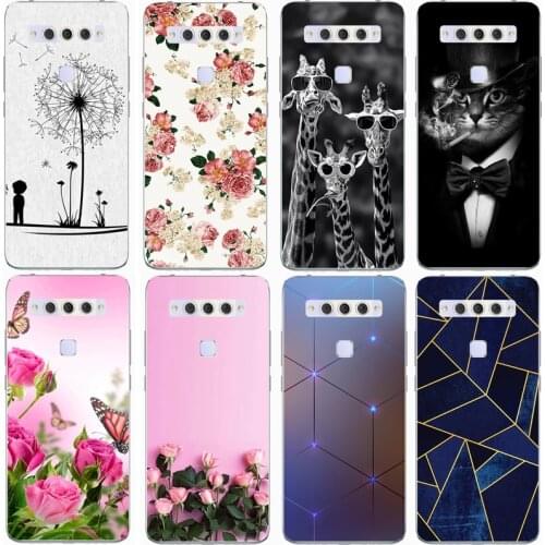 Fashion Soft silicone TPU Back Cover For TCL Plex Phone Funda Case For TCL 10 SE Cute Cartoon Case