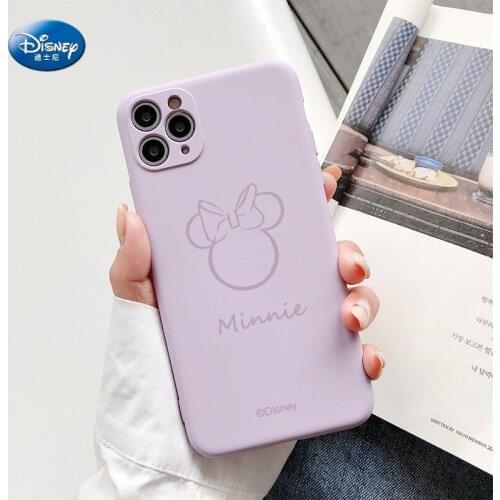 Funny Mickey Minnie avatar profile line soft liquid silicone back cover For iphone 13 Pro Max 13mini cases For iphone 13pro