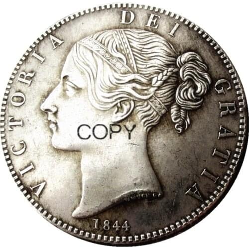 A set of(1839-1847) 4pcs Queen Victoria Young Head Silver Crown Coin - Great Britain Copy Decorate Coin