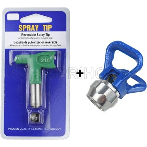FRAC Set 1-6 Series Airless Tips Nozzle Low Pressure TFLP With 7/8 Nozzle Guard For Titan/Wagner Airless Paint Spray Sprayer Gun