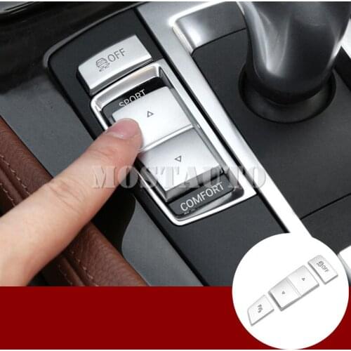 For BMW 5 Series GT F07 Inner Console Gear Box Button Cover Trim 2010-2017 3pcs Car Accessories Interior Car Decor Car Trim