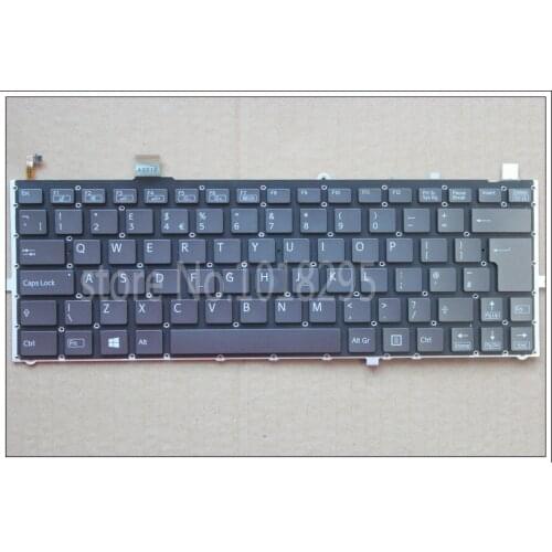 New Laptop Keyboard for sony vaio Duo 13 SVD13 SVD1321Z9EB SVD13215PXB SVD132A14L SVD13228SCW UK Backlit keyboard