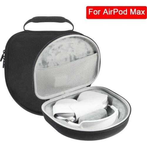 New Headphone Storage Bag For AirPods Max Portable Shockproof Anti-fall Dustproof Carrying Case Headset Cover Zipper EVA Box