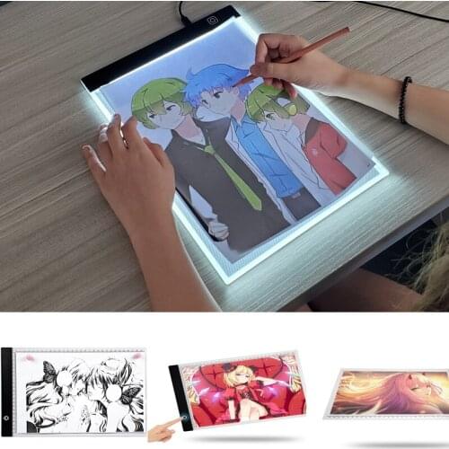 New updated A4 Copy Table Led Light-emitting Board Animation Drawing Tablet Electronic Art Graphic Painting Writing Table Pad
