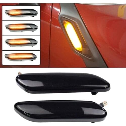 NEW-Car Dynamic Amber Led Front Fender Side Marker Light Turn Signal Lamp for-BMW Mini Cooper R60 Countryman R61 Paceman