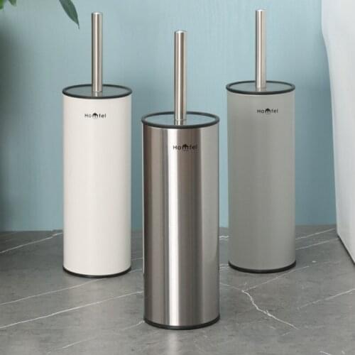 Cleaning Nordic Toilet Brush Stainless Steel Long Tools Toilet Brush No Dead Spots with Cover Szczotka Do Wc Home Items DH50MTS