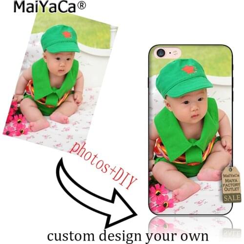 MaiYaCa Personalized Custom Picture Phone Case Create Your Own Photo Custom Case-Shock Absorbing silicone TPU Case for iphone