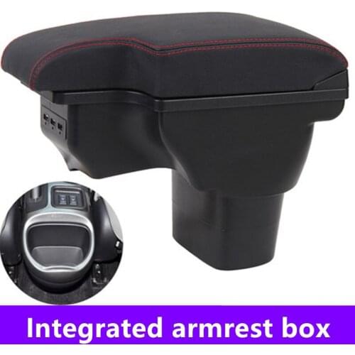 Armrest For Nissan Juke ESQ 2011 - 2019 Black Leather Center USB New Storage Box Modification 2014 2015 2016