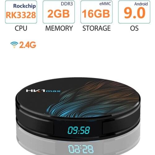 Android 9.0 Smart TV Box Iptv Box 2.4G Wifi RK3328 Quad-Core 2G+16G Set Top Box Media Player Android TV Video Receivers