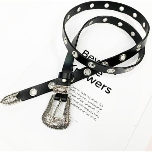 Belt Women Metal Heart Buckle Waist Belt Vintage Western Carved Ladies Belt Waistband Cinturon Mujer Genuine Ceinture