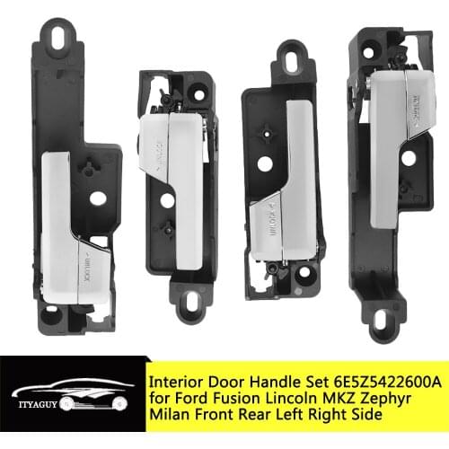 2PCS Front Rear Left Righ Interior Door Handle For Ford Fusion Lincoln MKZ Mercury Milan 6E5Z5422600 6E5Z5422600A 6E5Z-5422601