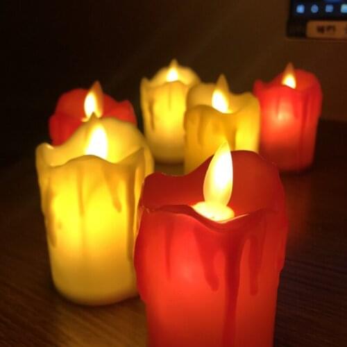 LED Simulation Of Electronic Candle Lights Party Bar Restaurant Decoration Props