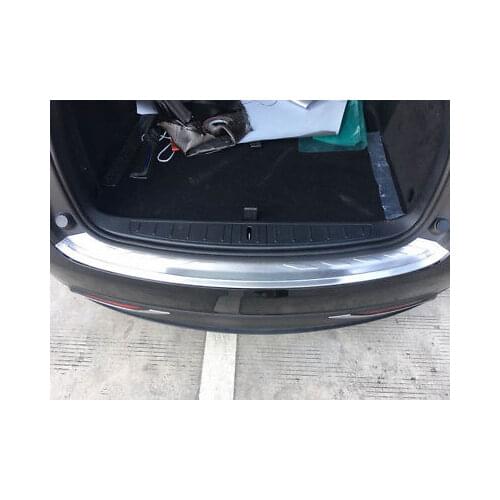 Stainless Outer Rear Bumper Protector Sill Trim 1pcs For Tesla Model X 2016-2018